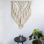 Macrame Wall Hanging Handwoven Geometric Fringe & Tassels