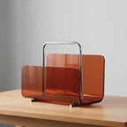 Magazine Holder Transparent Acrylic Space-Saving Storage