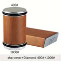 Magnetic Angle Diamond Whetstone Set (Solid Wood Base)