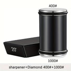 Magnetic Angle Diamond Whetstone Set (Solid Wood Base)
