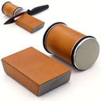 Magnetic Angle Diamond Whetstone Set (Solid Wood Base)
