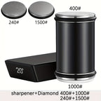 Magnetic Angle Diamond Whetstone Set (Solid Wood Base)