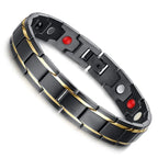 Magnetic Bracelet Hematite Stainless Steel Waterproof Adjustable