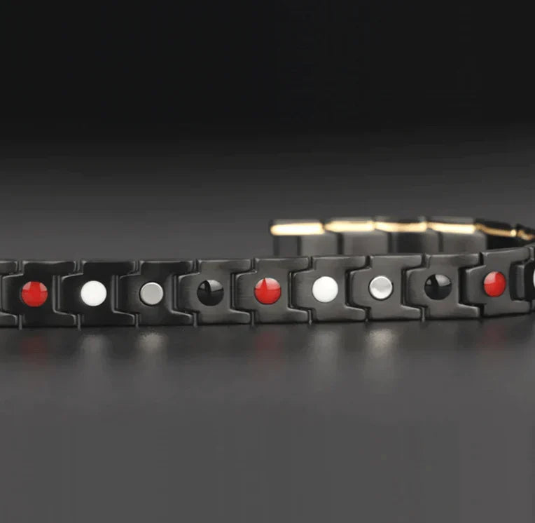 Magnetic Bracelet Hematite Stainless Steel Waterproof Adjustable