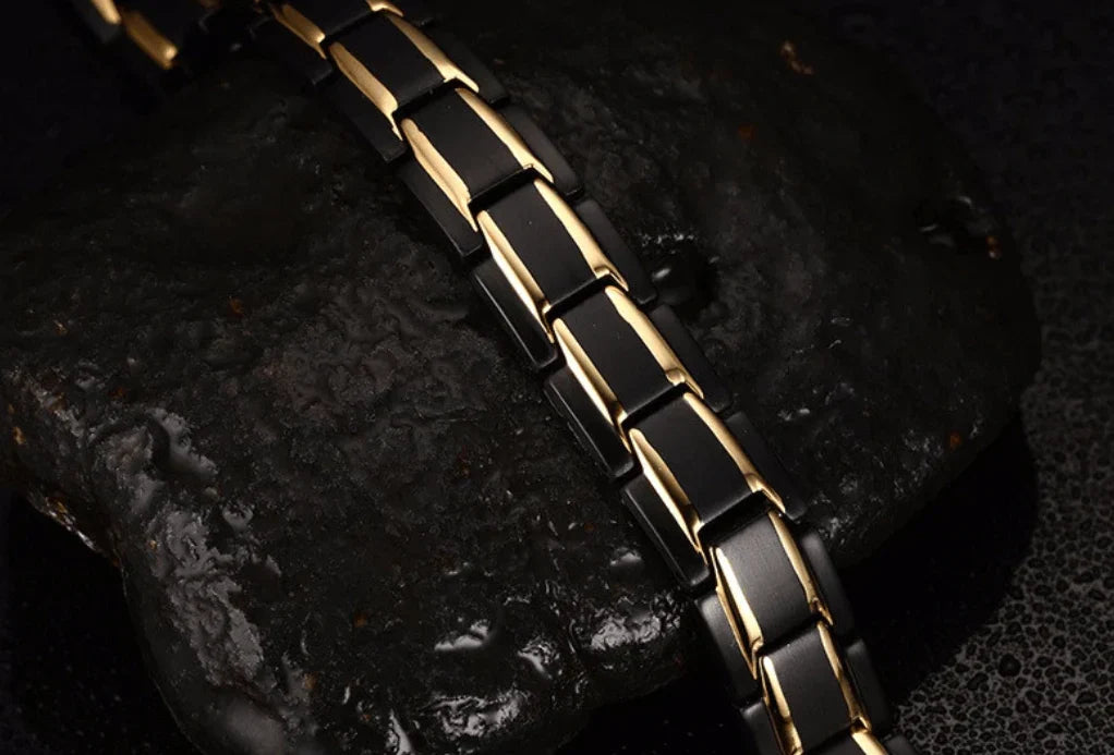 Magnetic Bracelet Hematite Stainless Steel Waterproof Adjustable