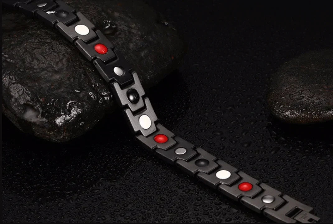 Magnetic Bracelet Hematite Stainless Steel Waterproof Adjustable