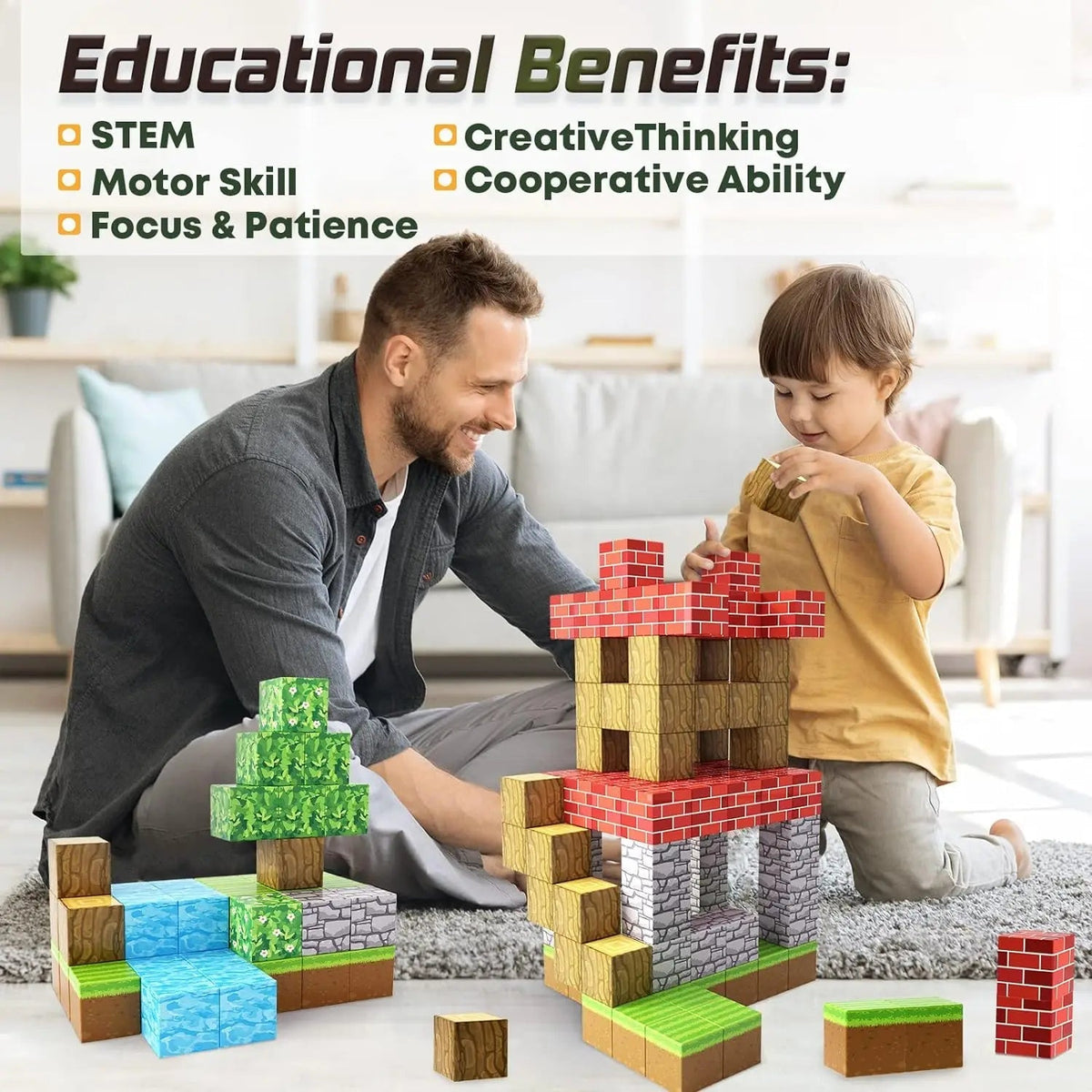 Magnetic Building Blocks Non-Toxic STEM