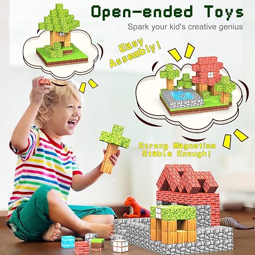 Magnetic Building Blocks STEM Easy Connect Non-Toxic