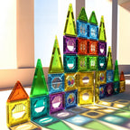 Magnetic Building Blocks Set 69 Piece LED STEM BPA-Free