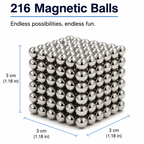 Magnetic Building Set 216 Pieces Durable Magnets