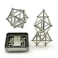 Magnetic Building Set 63-Piece Rod & Ball Metal Tin