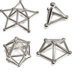 Magnetic Building Set 63-Piece Rod & Ball Metal Tin