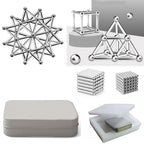 Magnetic Building Set 83 Pieces Metal Rods & Balls