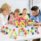 Magnetic Building Set 98-Piece With Storage Box
