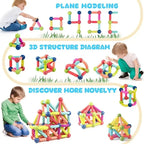 Magnetic Building Set 98 Pieces With Storage Box