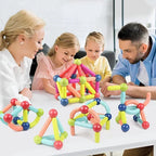 Magnetic Building Set 98 Pieces With Storage Box
