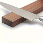 Magnetic Knife Strip Walnut Wood Powerful Magnets Wall Mount
