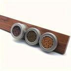 Magnetic Knife Strip Walnut Wood Powerful Magnets Wall Mount