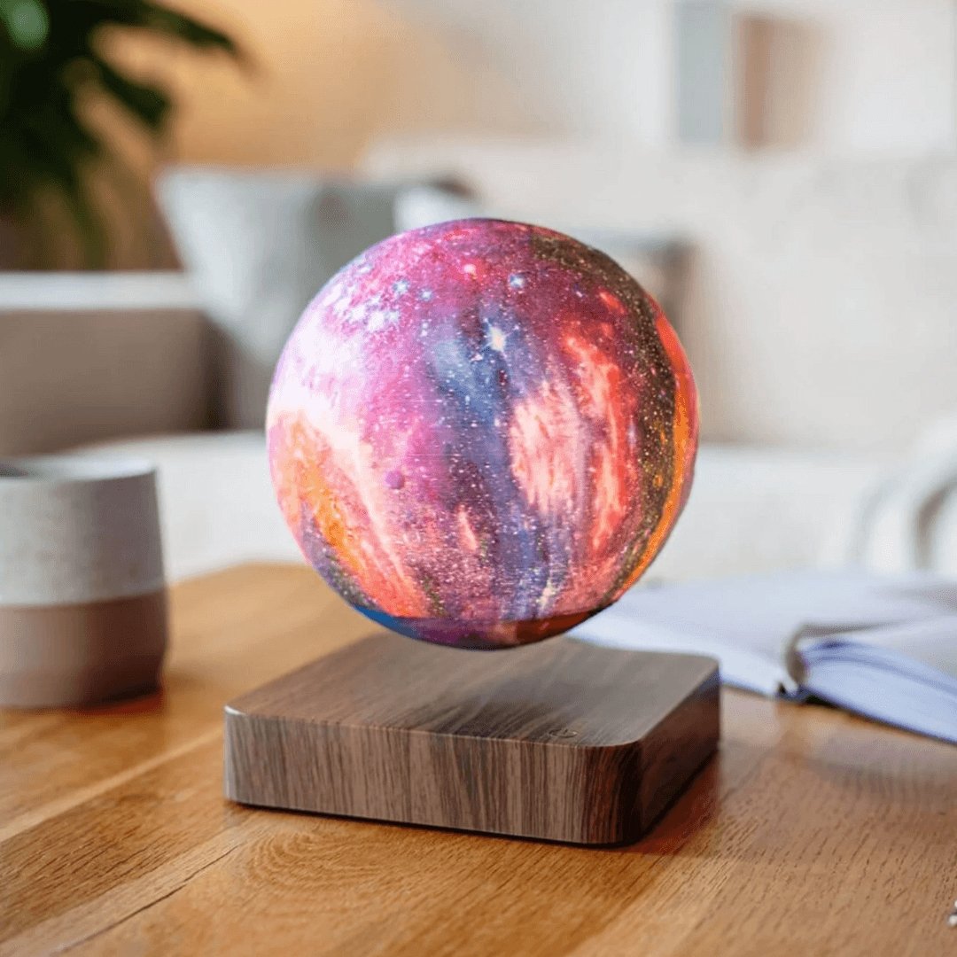 Magnetic Levitation Color-Changing LED Moon Lamp (6-Inch)