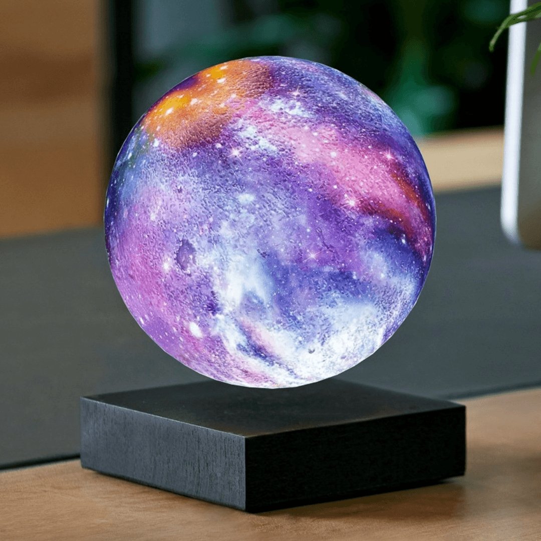 Magnetic Levitation Color-Changing LED Moon Lamp (6-Inch)