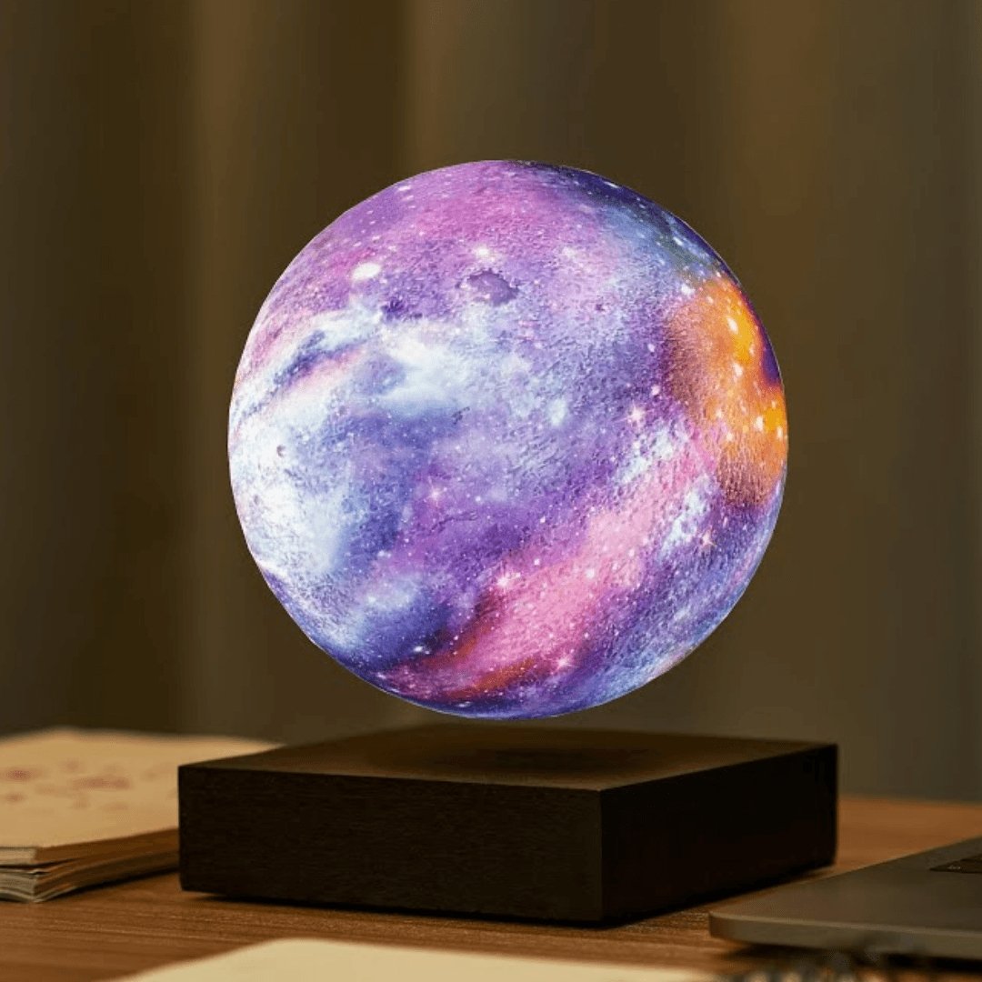 Magnetic Levitation Color-Changing LED Moon Lamp (6-Inch)