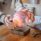 Magnetic Levitation Color-Changing LED Moon Lamp (6-Inch)