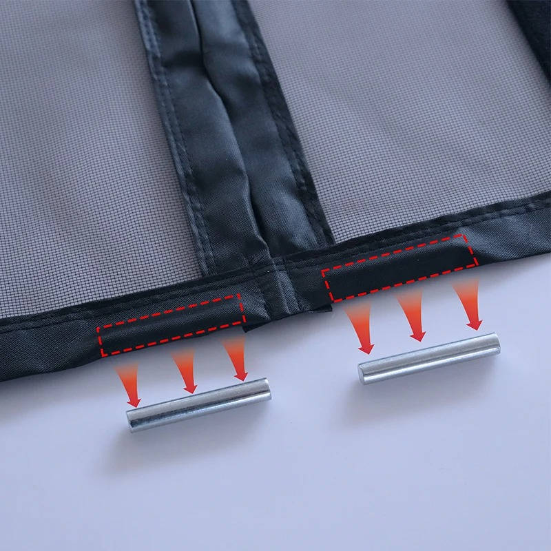 Magnetic Screen Door Auto-Close Custom Fit Polyester Mesh