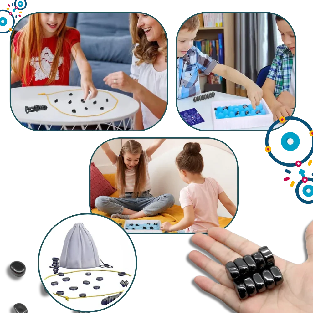 Magnetic Strategy Game Adjustable Rope 20 Pieces