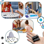 Magnetic Strategy Game Adjustable Rope Boundary Portable Travel Set