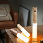 Magnetic USB-Rechargeable Motion-Sensing Wood Night Light