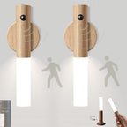 Magnetic USB-Rechargeable Motion-Sensing Wood Night Light
