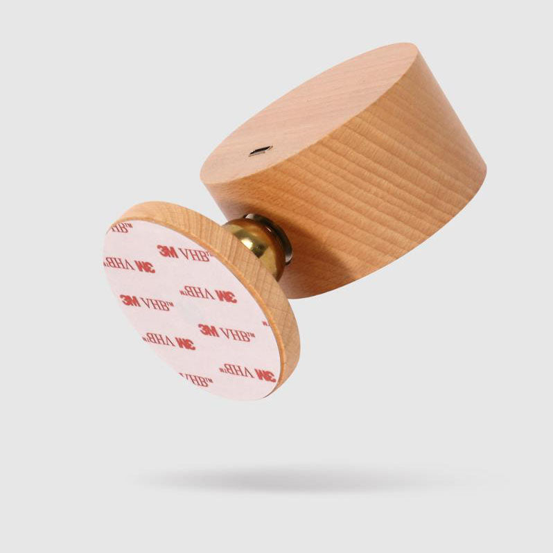 Magnetic USB-Rechargeable Touch-Activated Night Light (Wood Finish)