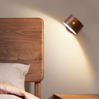 Magnetic USB-Rechargeable Touch-Activated Night Light (Wood Finish)