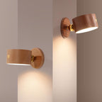 Magnetic USB-Rechargeable Touch-Activated Night Light (Wood Finish)
