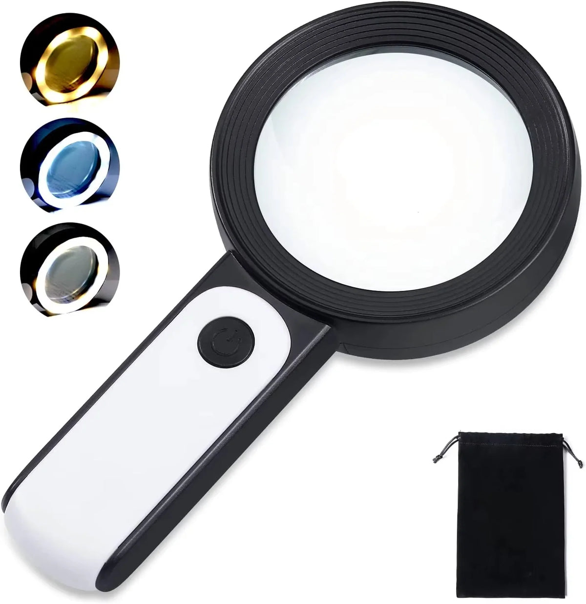 Magnifying Glass 30x LED Light & Ergonomic Handle