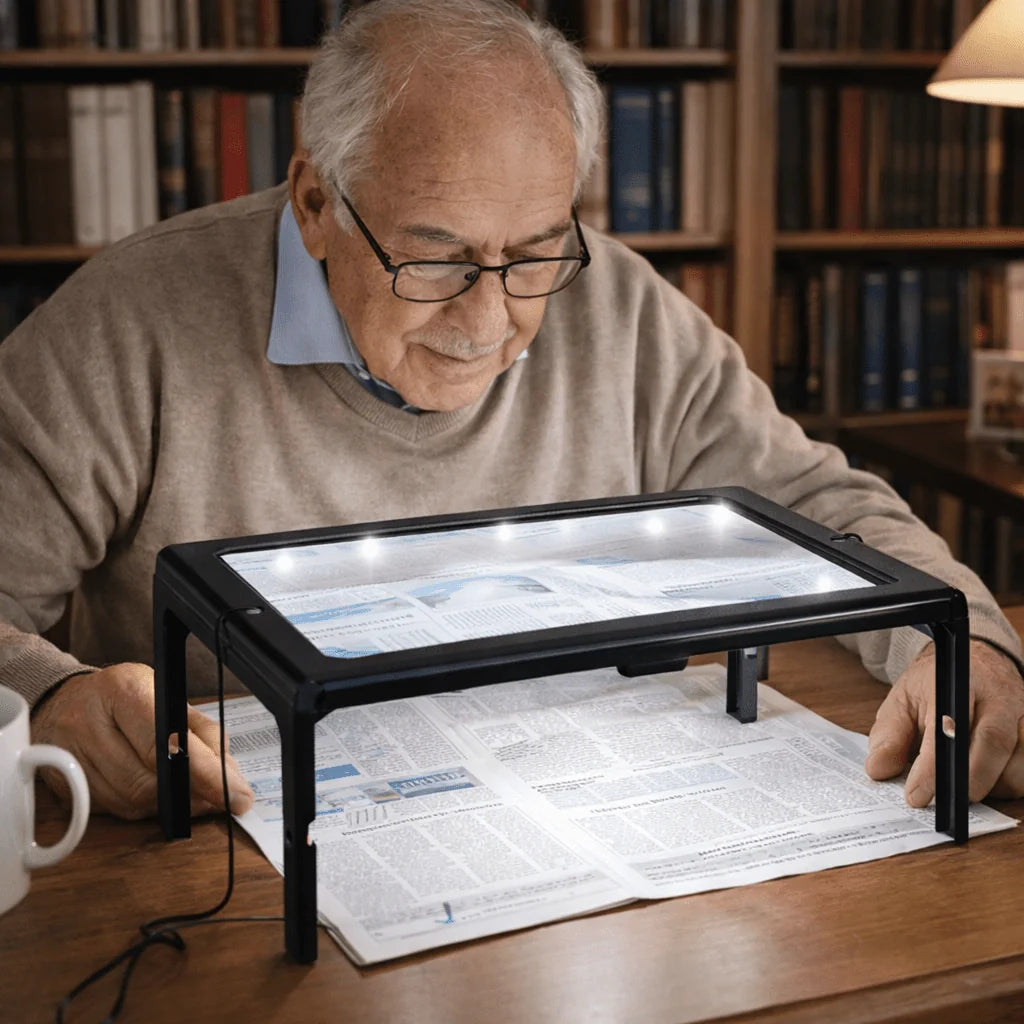 Magnifying Glass Foldable 3x Magnification & Built In LED