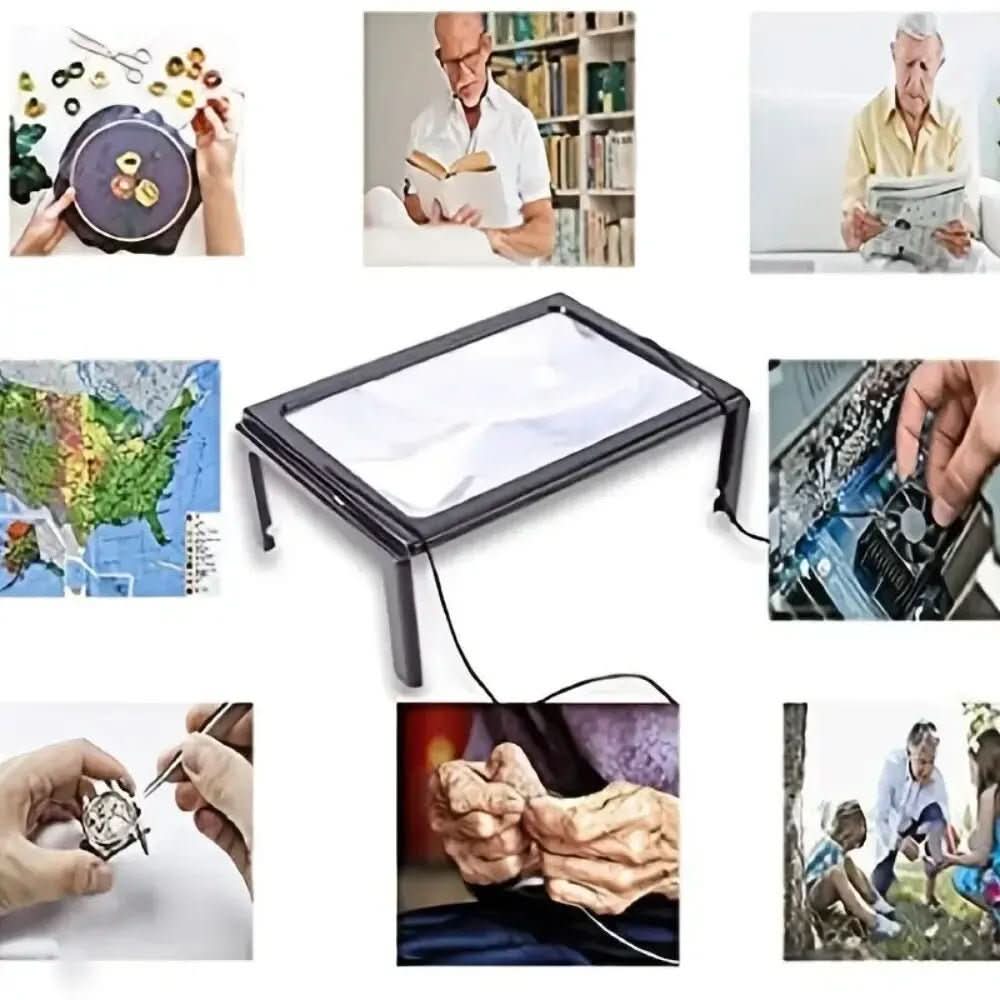 Magnifying Glass Foldable 3x Magnification & Built In LED