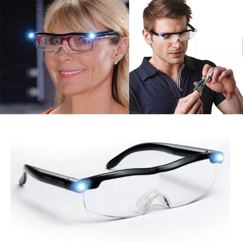 Magnifying Glasses Adjustable LED Light USB Rechargeable Hands Free