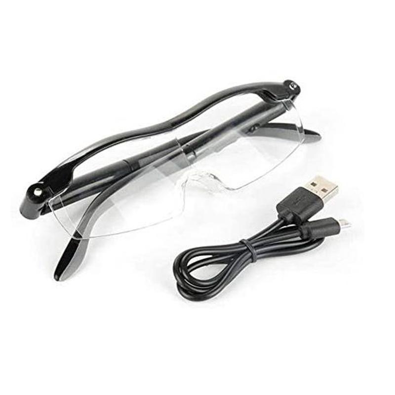 Magnifying Glasses Adjustable LED Light USB Rechargeable Hands Free