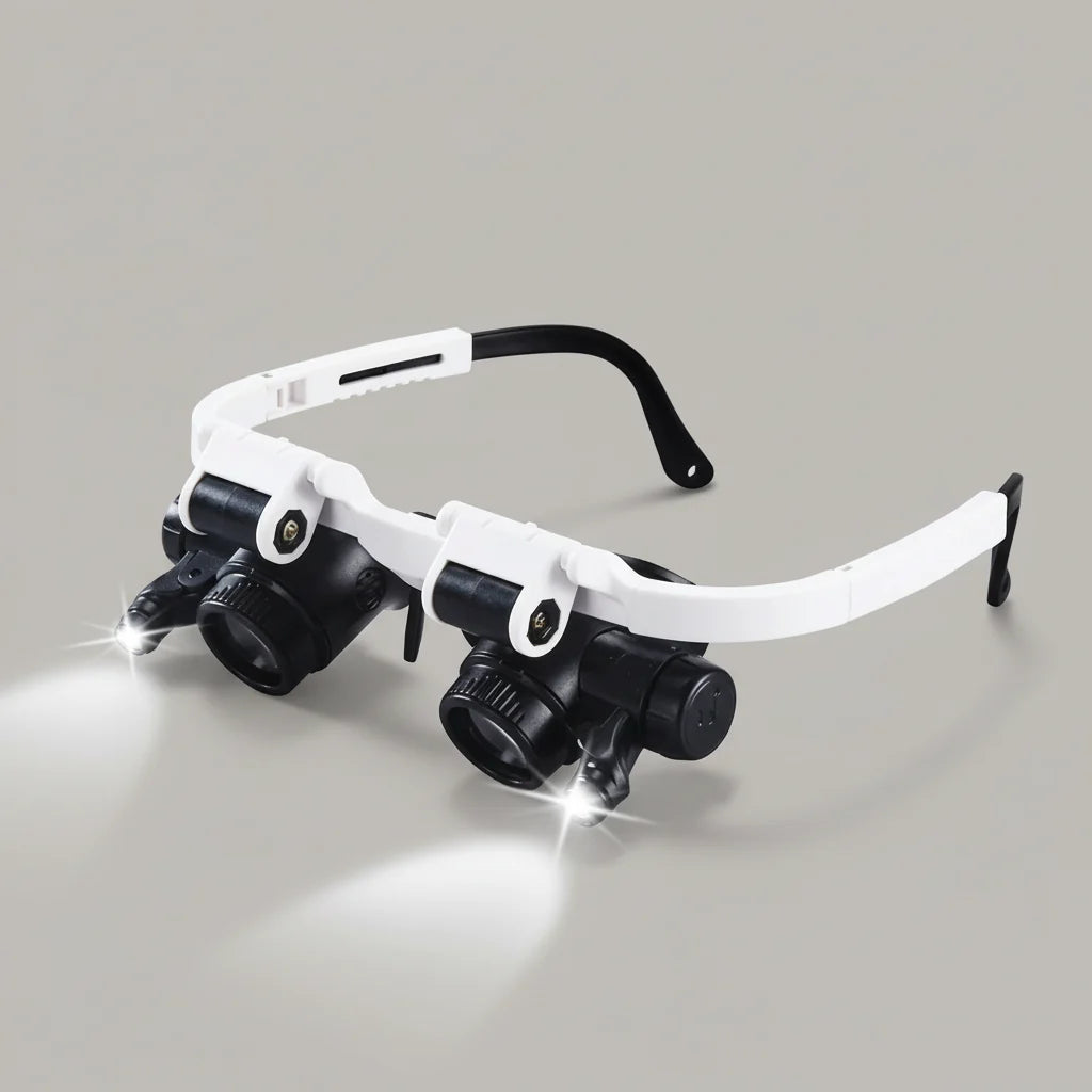 Magnifying Headset Up To 23x Dual LED Flip-Up Lenses