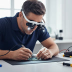 Magnifying Headset Up To 23x Dual LED Flip-Up Lenses