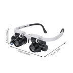 Magnifying Headset Up To 23x Dual LED Flip-Up Lenses