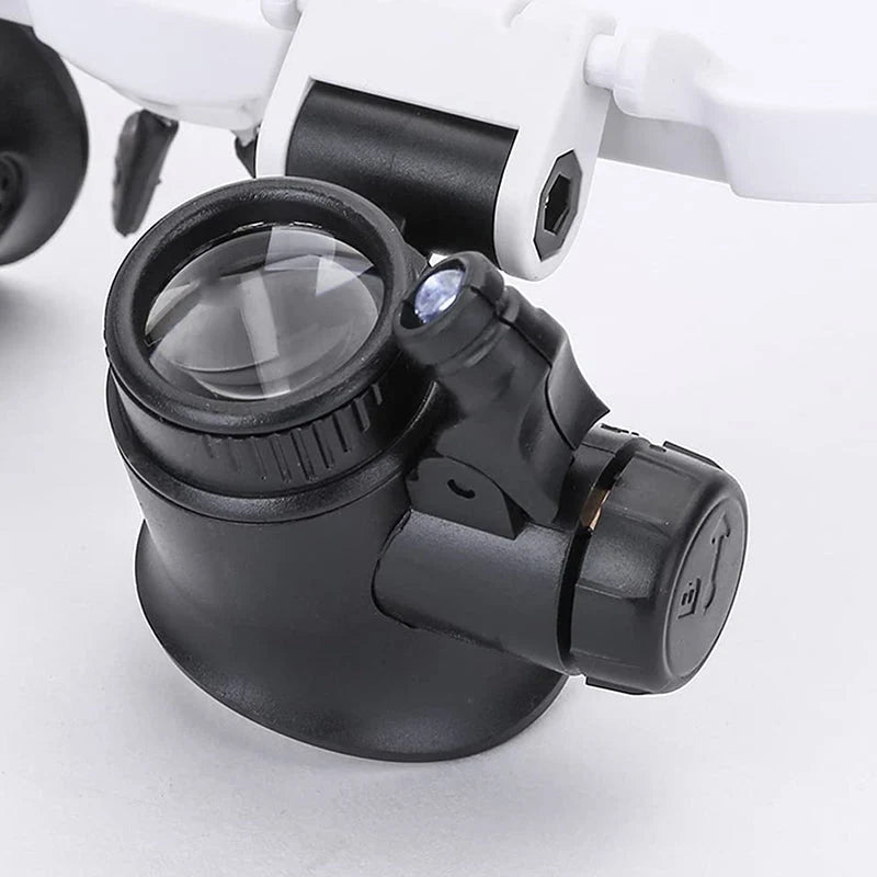 Magnifying Headset Up To 23x Dual LED Flip-Up Lenses
