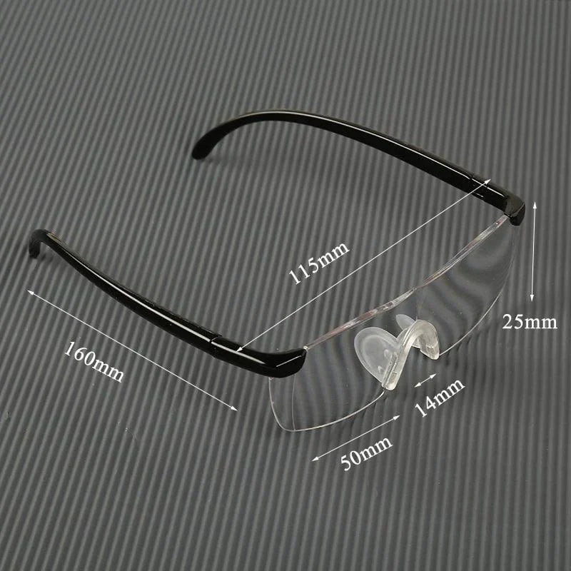 Magnifying Reading Glasses 2.5x Magnification Optical Hands-Free