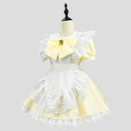 Maid Costume Set Gothic Ruffled Dress & Apron