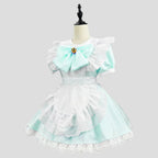 Maid Costume Set Gothic Ruffled Dress & Apron