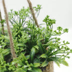 Maintenance-Free Woven Hanging Faux Plant