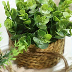 Maintenance-Free Woven Hanging Faux Plant