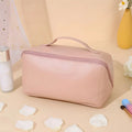 Makeup Bag Molded PU Shell Stand-Up Wide Opening