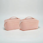 Makeup Bag Molded PU Shell Stand-Up Wide Opening